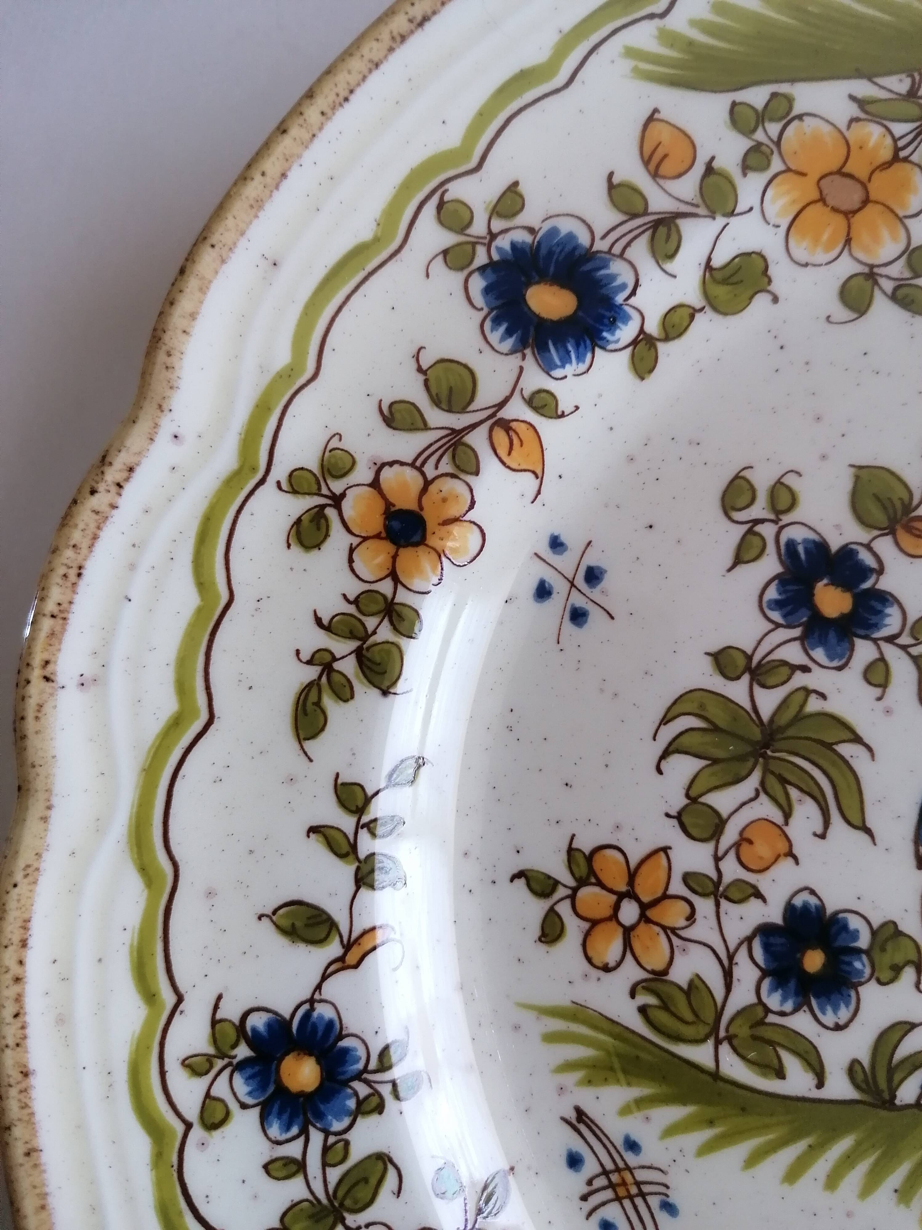Assiette faïence Moustiers