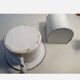 Ladle door kitchen utensil pot in enamelled sheet metal