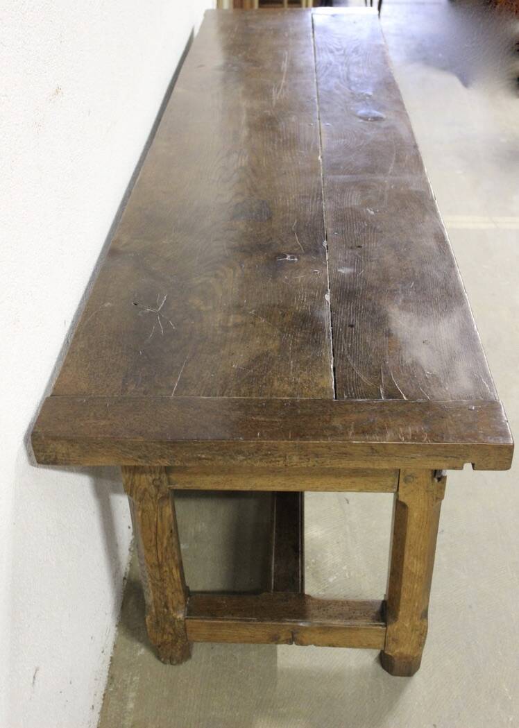 Table De Ferme Ou Console En Chêne Fin XVIII