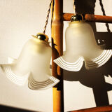 Pair of tulip lamps