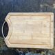 Clear wood cutting board