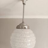 Clichy glass globe art deco pendant light