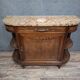 Buffet Art Déco en noyer et marbre brèche – Vers 1930
