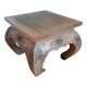 Coffee table with plant holder, end of sofa, carved wood, Indonesia