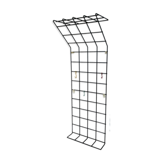 Wall rack by Karl Fichtel for Drahtwerke Erlau A.G.Aalen, Germany 50s