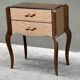 Table de chevet Art Déco années 40 en miroir cuivré