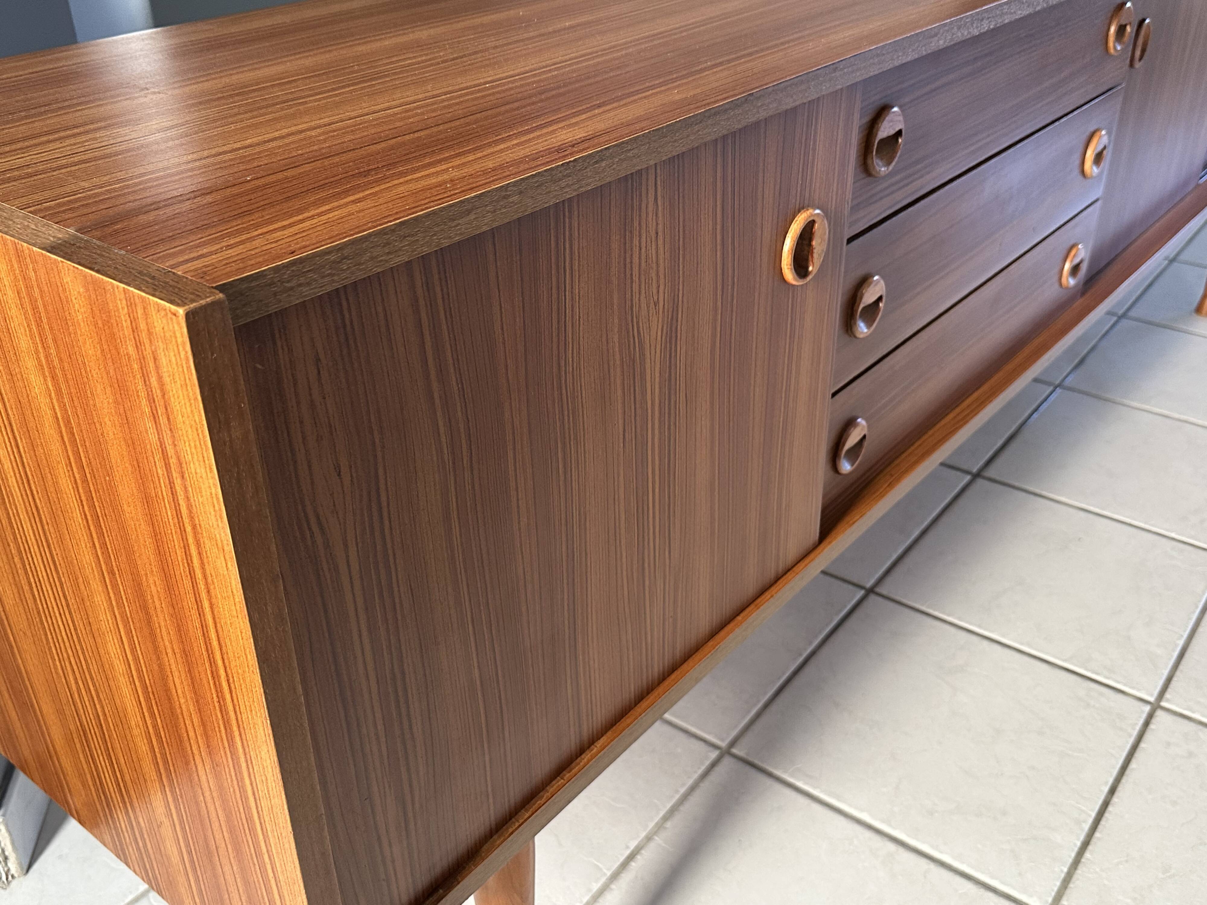 Vintage 1960s Scandinavian-style sideboard