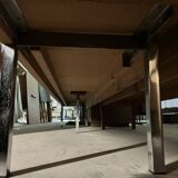 Vintage XXL burl walnut sideboard / high sideboard from the 60s