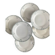 Set of 6 flat plates Saint Amand