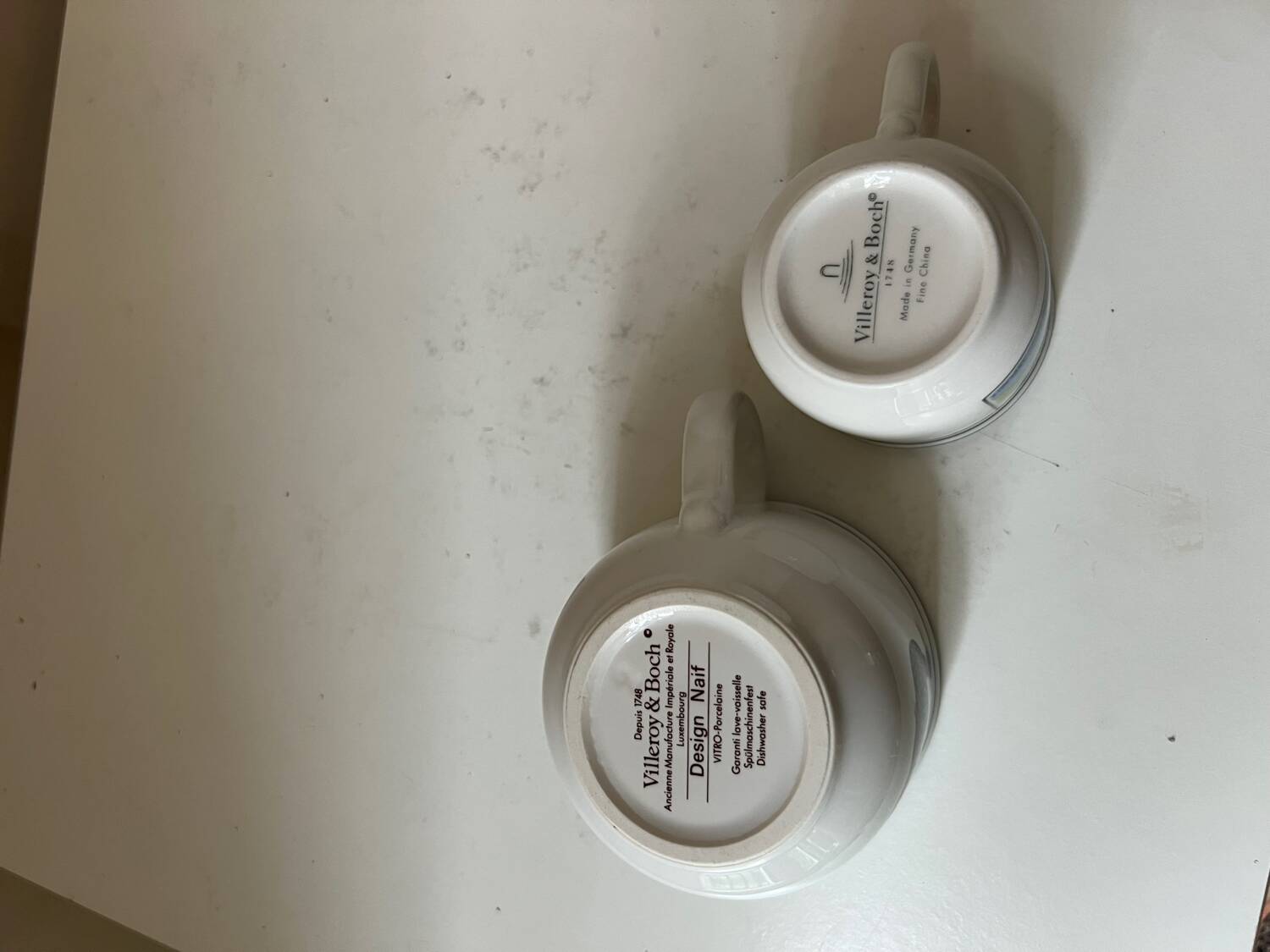 Set of 2 Villeroy & Boch cups, Naif design model