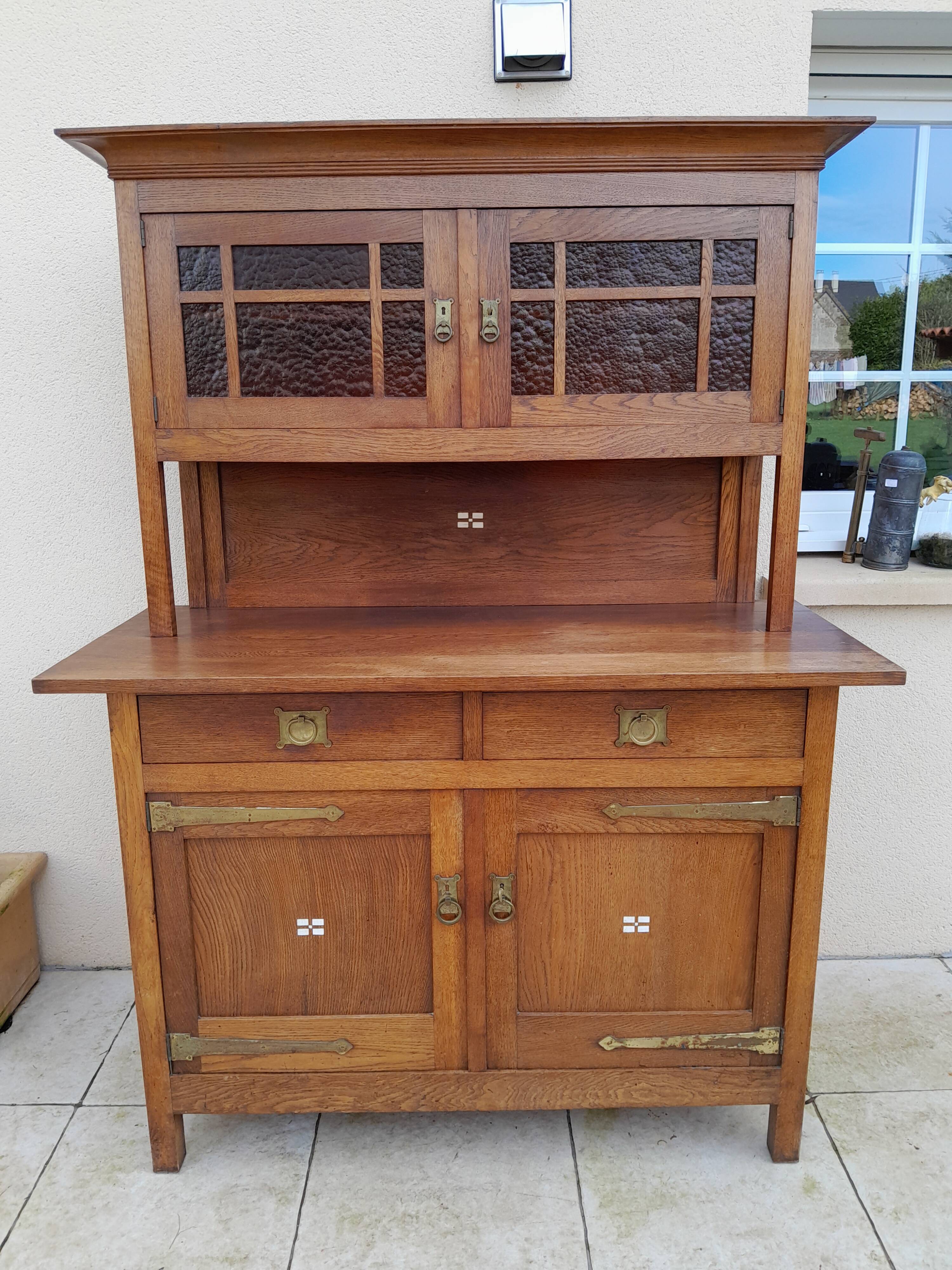 Antique art deco sideboard shapland and petter vintage