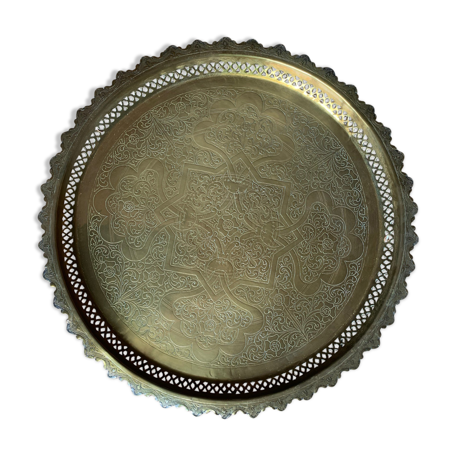 Moroccan copper tray