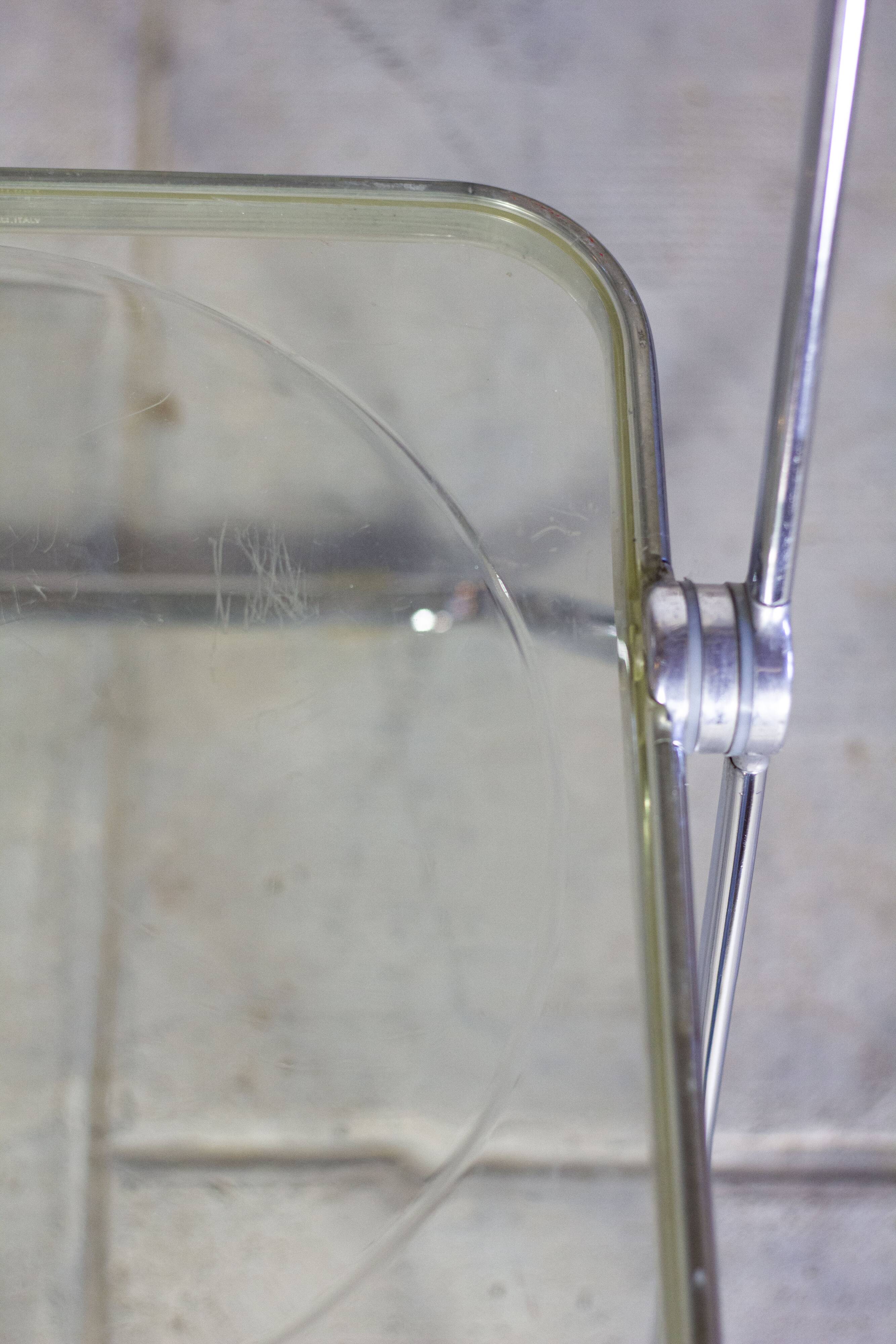 Folded chair by Giancarlo Piretti for Anonima Castelli, 1970