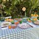 Exceptional set of 15 large mismatched plates.