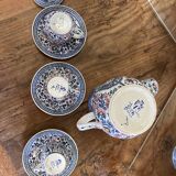 Service à café ancien Gien modèle cachemire
