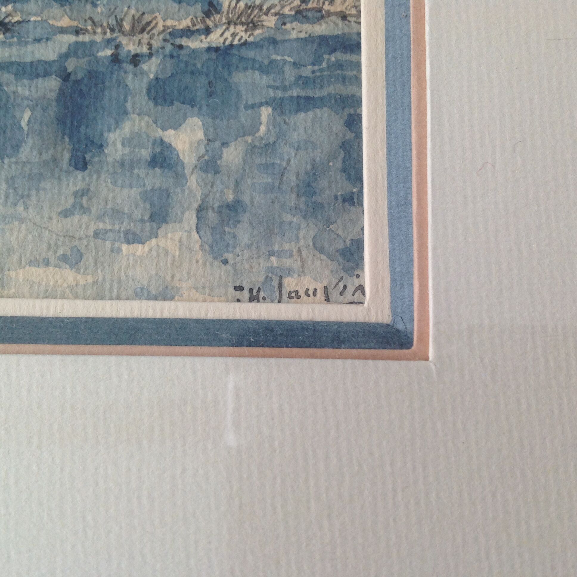 Watercolor "by the lake"