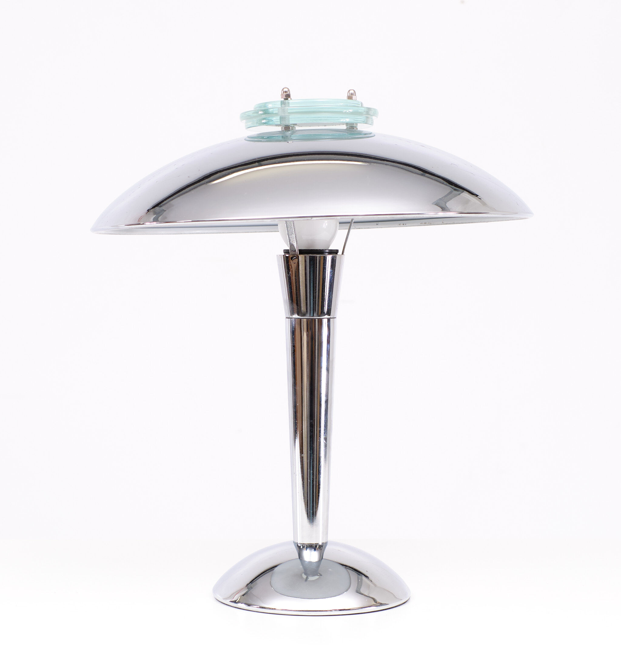 Lampe de table chromée Tokyo Bauhaus des années 1980 Japon