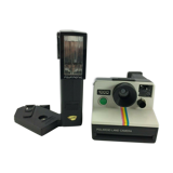 Polaroid 1000 land camera et flash polatronic polaroid avec adaptateur