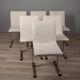 Lot de 6 chaises vintage des années 70 mod. finalement concevoir g. offert pour saporiti