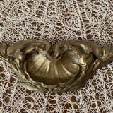 Old bronze pediment