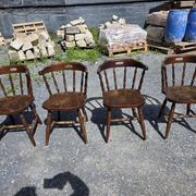 4 western-style bistro chairs in beech wood