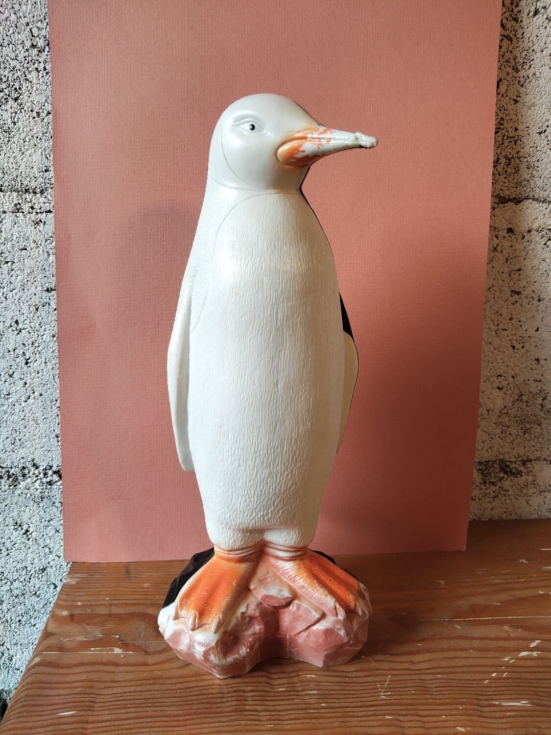 Vintage decorative penguin 31 cm – 1970s Scandinavian style