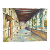 Old oil painting on canvas