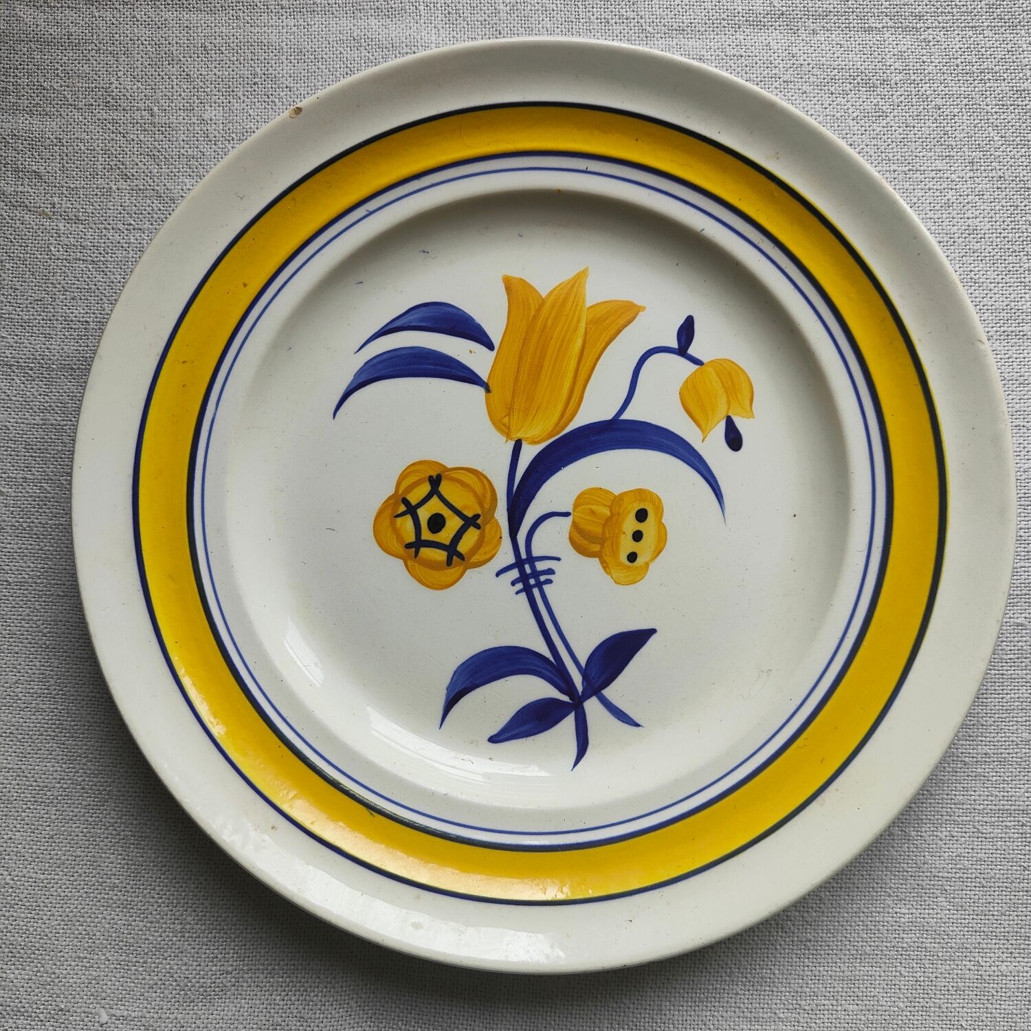 Boch frères iron earth plates