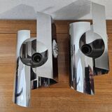 Vintage chrome wall lights - 70'S design