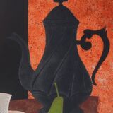 Yves Ganne: Tea Time, original signed lithograph