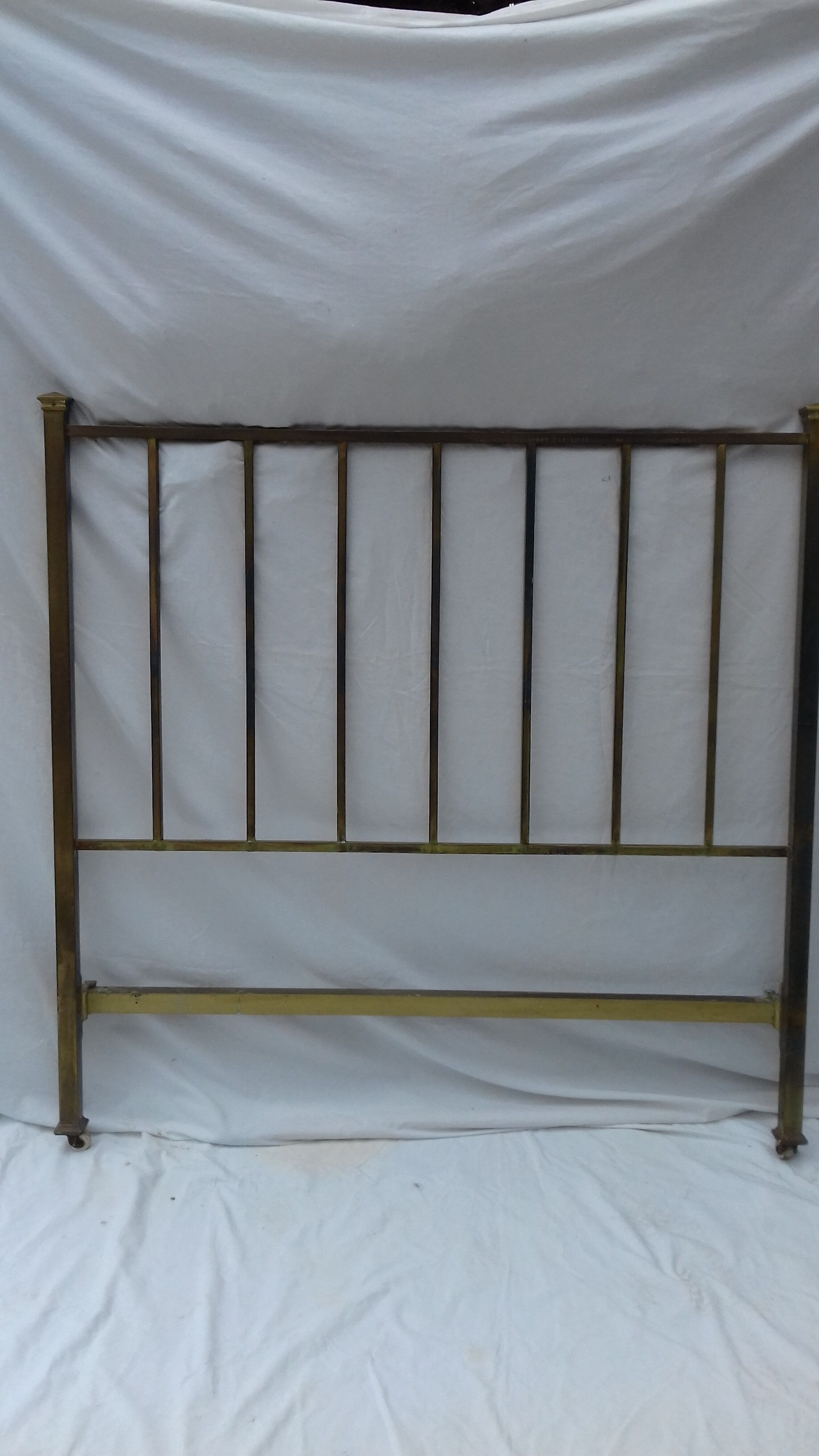 Golden metal bed