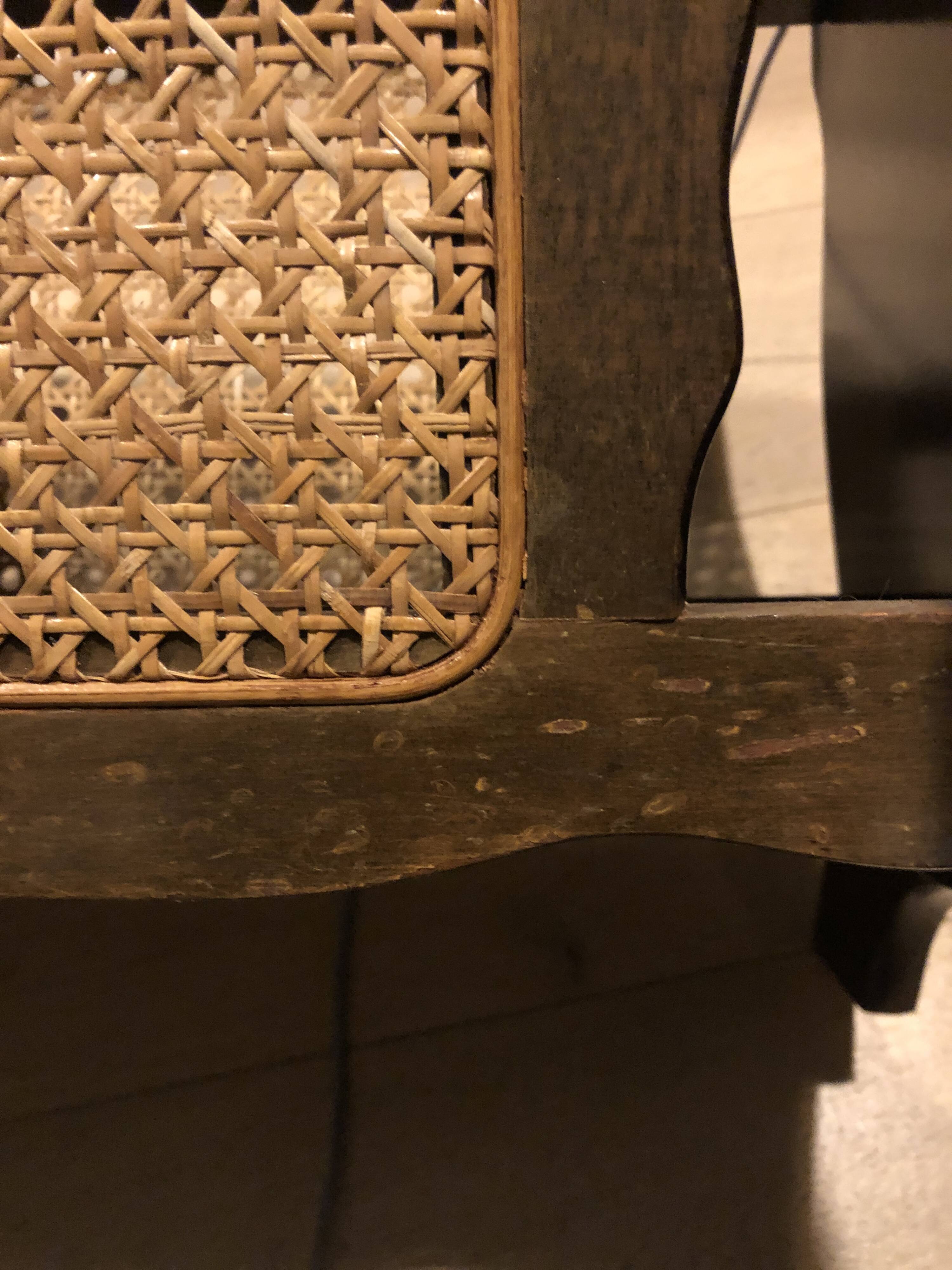 Canework magazine holder