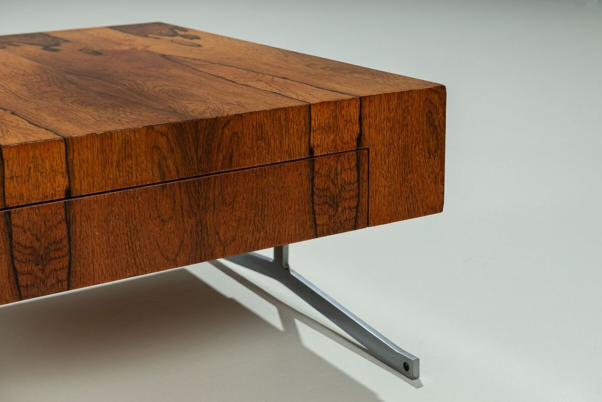 Unusual chest of drawers in rosewood mid-century Denmark 1960