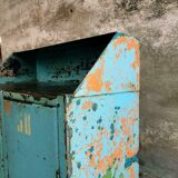 Old cabinet iron sideboard blue