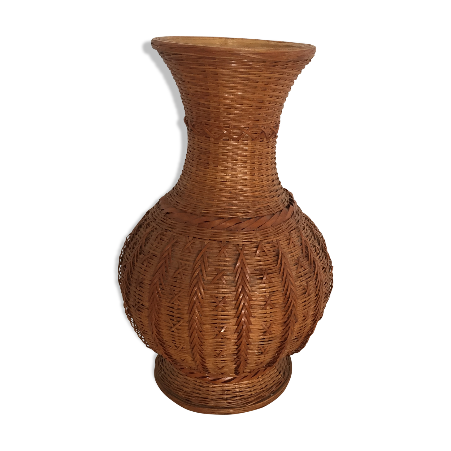 Rattan vase