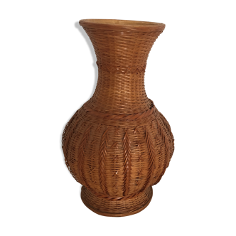 Rattan vase