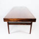 Coffee table in rosewood with blue tiles designed by Johannes Andersen, 1960s