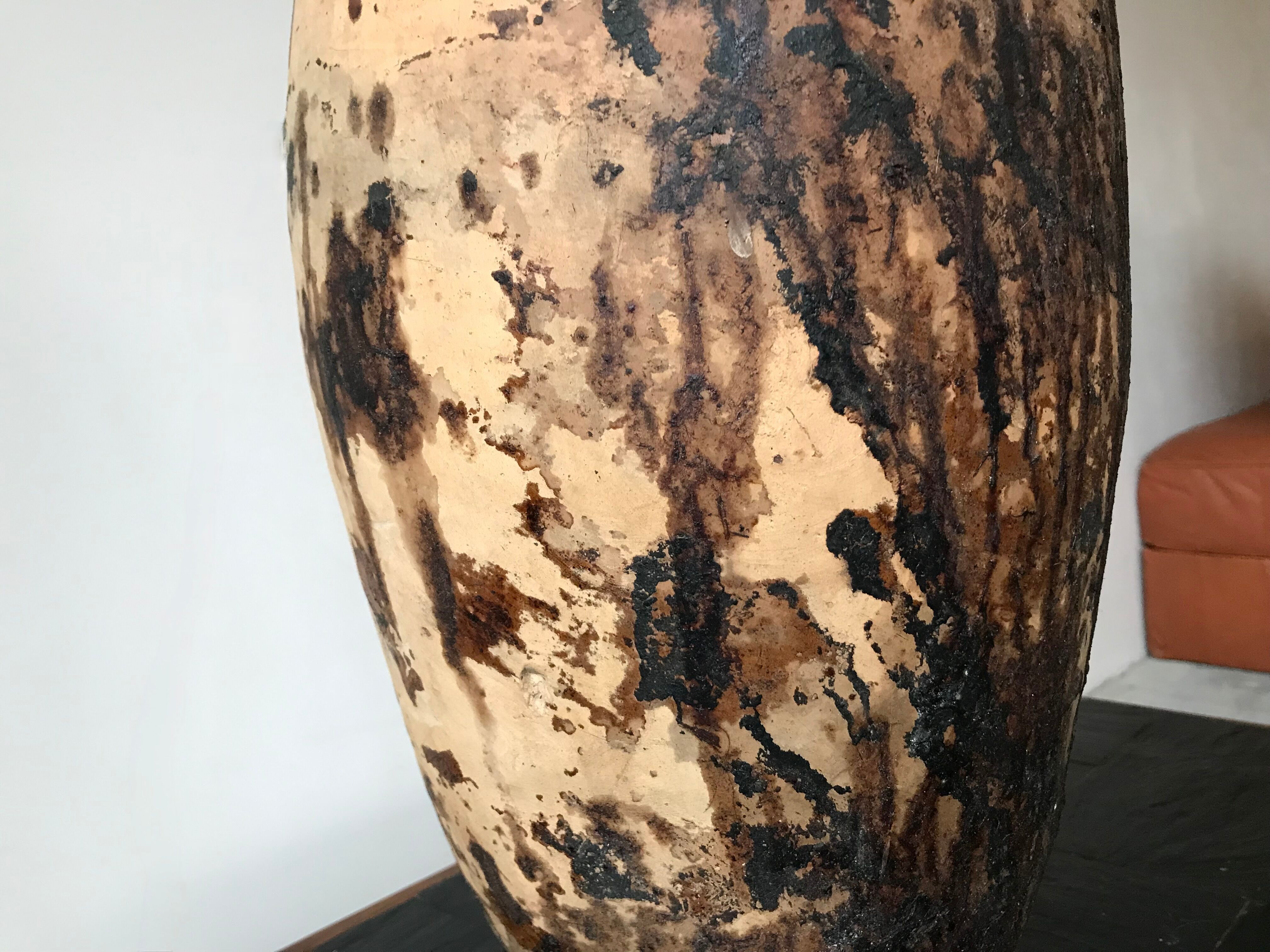 Terracotta lamp, 19th century