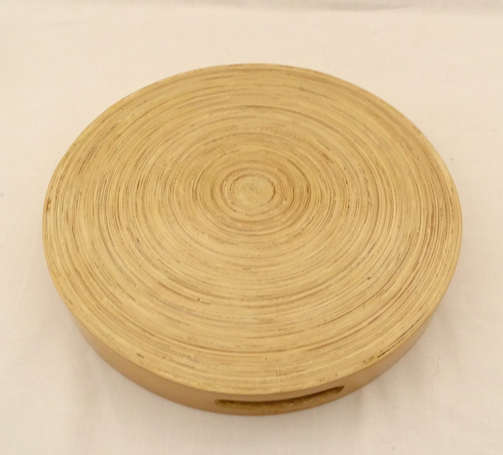 Round top made of spirally glued strips