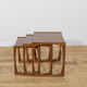 Mid-Century Modern Teak Nesting Tables Designed by R. Bennett for G-Plan, United Kingdom, 1960s