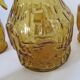 Yellow amber vintage - decanter and glasses water service