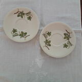 Vintage vine leaf pattern plates