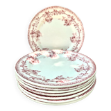 8 assiettes plates Terre de Fer H.Boulenger