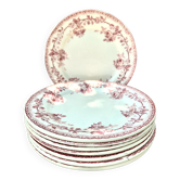 8 assiettes plates Terre de Fer H.Boulenger