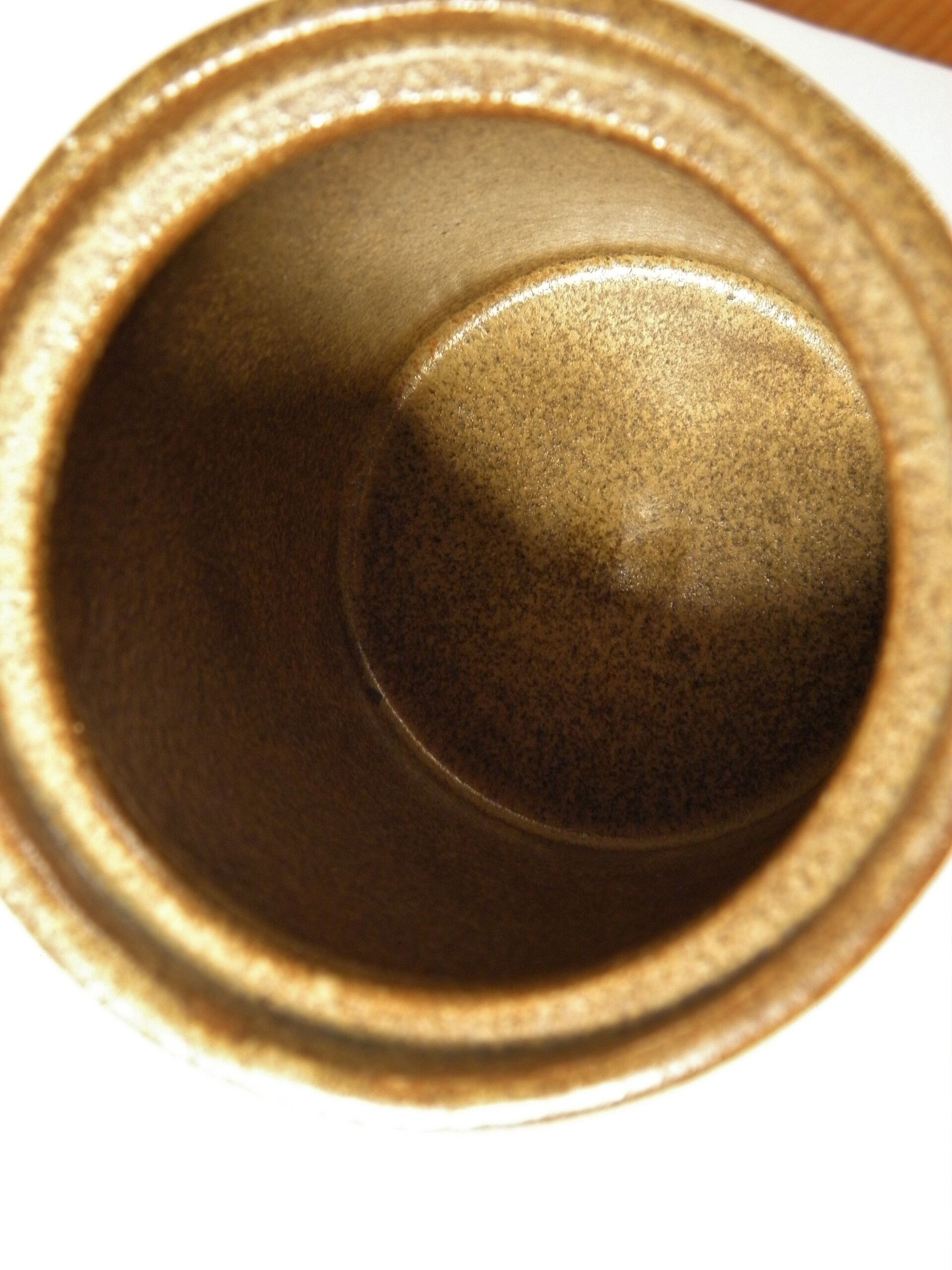 70s sandstone teapot