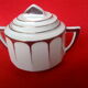 Art Deco sugar bowl in Limoges porcelain