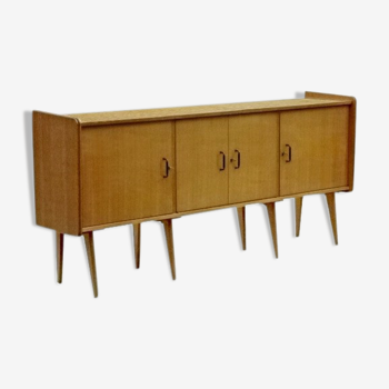 Enfilade scandinave bois massif années 1950