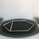 Veca mirror and 2 matching Veca wall lights made in Italy.