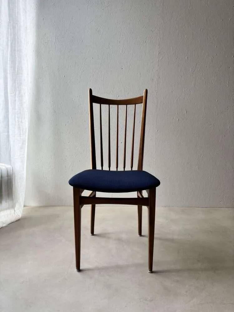 Vintage set of dining chairs with new upholstery, 60 dining.