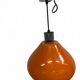 Vintage orange glass pendant light / space age chandelier